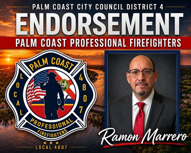 Palm Coast Firefigthers Endorsment Photo